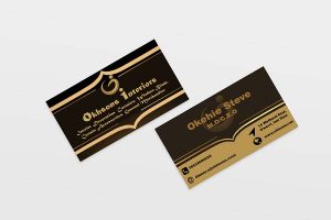 Business Card and Corporate branding Identity Creation for Okhsons